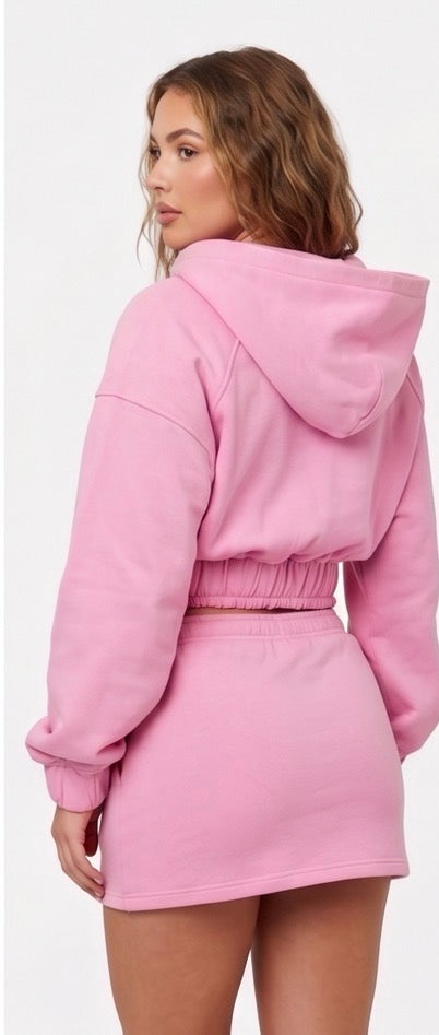 FOLAÉ Timeless Pink Hoodie & Skirt Set — Coming Soon